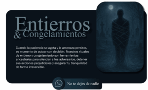 Entierros y congelamientos