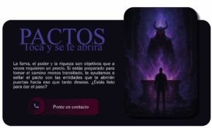 Pactos con demonios y otras entidades